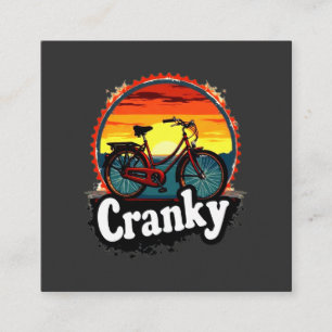 Cranky Sunset Bicycle T-shirt – Geef energie aan j Vierkante Visitekaartje