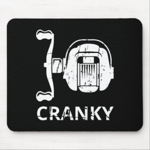 Cranky Vishaakshirt Reel Grappig Vissen En Vissen Muismat