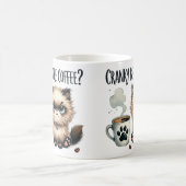 Cranky voor de koffie, chagrijnige kat koffiemok (Center)