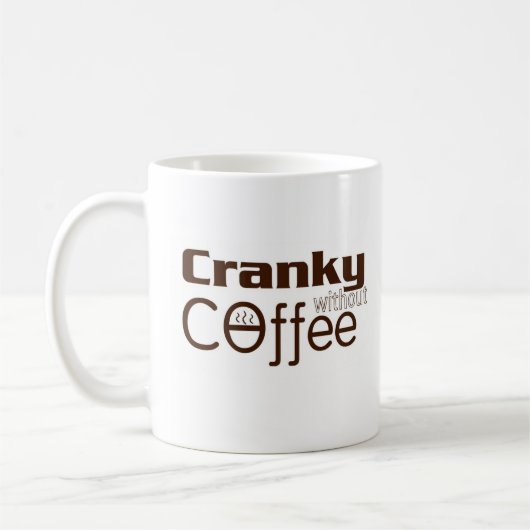 Cranky zonder Coffee (TM)-Mok Koffiemok (Links)