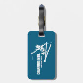 Cranmore Mountain Resort New Hampshire Skier Bagagelabel (Achterkant verticaal)