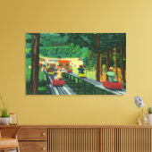 Cranmore Mountain Ski-Mobile in Summertime Canvas Afdruk (Insitu (Woonkamer))