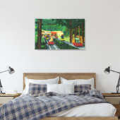 Cranmore Mountain Ski-Mobile in Summertime Canvas Afdruk (Insitu (Slaapkamer))