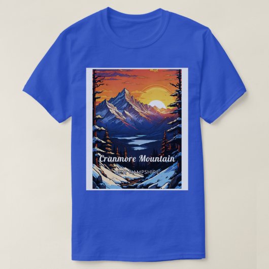 Cranmore Mountain ski van New Hampshire T-shirt (Design voorkant)
