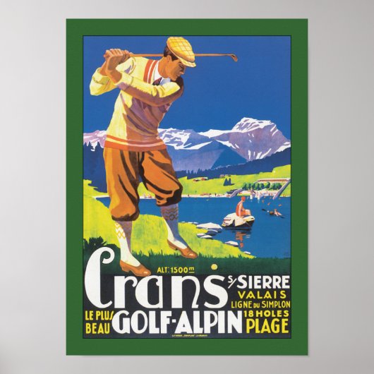 Crans Golf Alpin Poster (Voorkant)