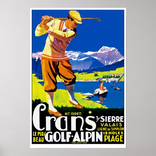 Crans Golf Alpin Poster (Voorkant)
