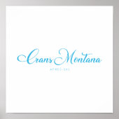 CRANS-MONTANA Apres-Ski Poster (Voorkant)