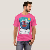 Crans-Montana Ski Poster T-shirt (Voorkant volledig)