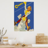 Crans - Montana, Suisse, Ski Travel Poster (Keuken)