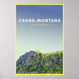 Crans-Montana Zwitserland Art Poster