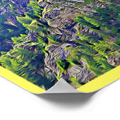 Crans-Montana Zwitserland Art Poster (Hoek)