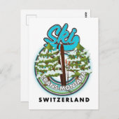 Crans-Montana Zwitserland ski Briefkaart (Voorkant / Achterkant)