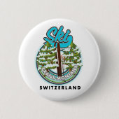 Crans-Montana Zwitserland ski Ronde Button 5,7 Cm (Voorkant)