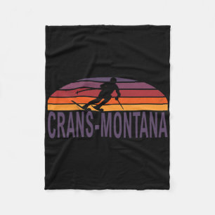 Crans-Montana Zwitserse Alpen Zwitserland Ski Snow Fleece Deken