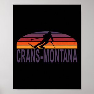 Crans-Montana Zwitserse Alpen Zwitserland Ski Snow Poster