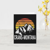 Crans-Montana Zwitserse Alpen Zwitserland Skigebie Kaart (Gele Bloem)