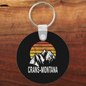 Crans-Montana Zwitserse Alpen Zwitserland Skigebie Sleutelhanger (Voorkant)