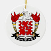 Cranston Family Crest Keramisch Ornament (Voorkant)
