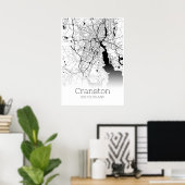 Cranston Map - Rhode Island - City Map Poster (Thuiskantoor)
