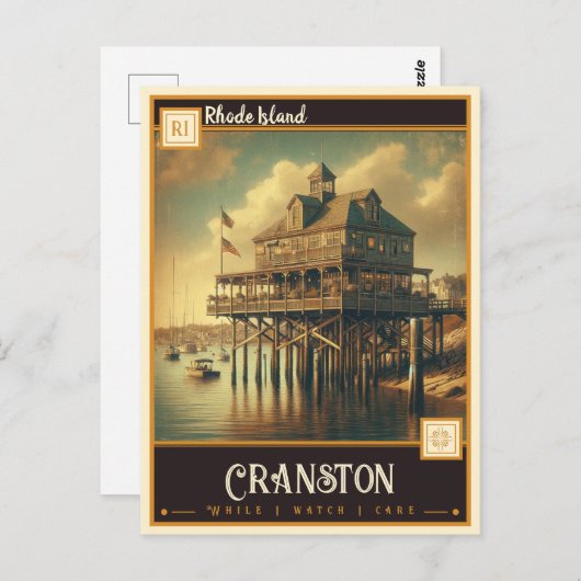 Cranston, Rhode Island | Briefkaart (Voorkant / Achterkant)