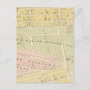 Cranston, RI Map Briefkaart