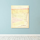 Cranston, RI Map Canvas Afdruk (Insitu (Houten vloer))