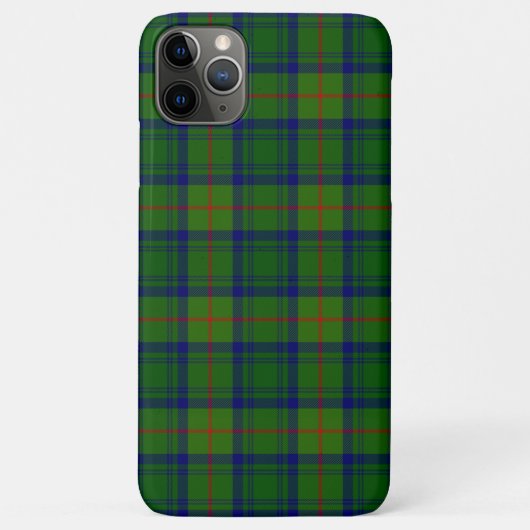 Cranstoun tartan green blue plaid Case-Mate iPhone case (Achterkant)