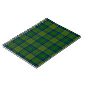 Cranstoun tartan green blue plaid notitieboek (Linkerzijde)