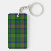 Cranstoun tartan green blue plaid sleutelhanger (achterkant)
