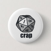 "Crap, 1" Button (Voorkant)