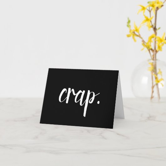 crap ben ik droevig kaart (Gele Bloem)