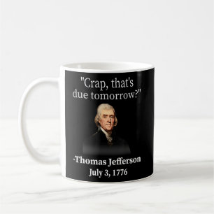 Crap die Morgen vervalt Thomas Jefferson Koffiemok