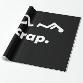 Crap Handicap Funny Wheelstoel T-shirt gehandicapt Cadeaupapier (Uitgerold)