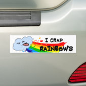 Crap Rainbows Bumpersticker (Op auto)