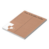 "Crap to do after coffee" Notitieblok (Linkerzijde)