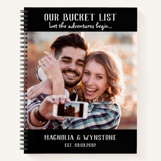 Crapbook van onze Bucket List Couple Notitieboek (Voorkant)
