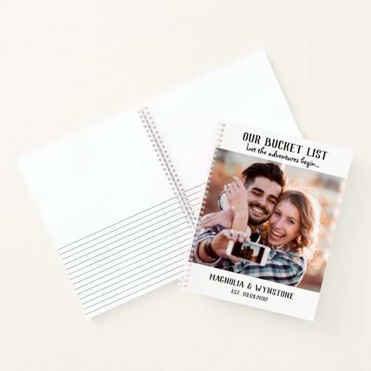 Crapbook van onze Bucket List Couple Notitieboek (Binnen)