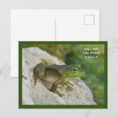 Crapo Park kikker, Burlington, IA Briefkaart (Voorkant / Achterkant)