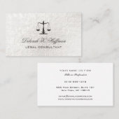 Crappaper feminine Legal Justice Scale Visitekaartje (Voorkant / Achterkant)