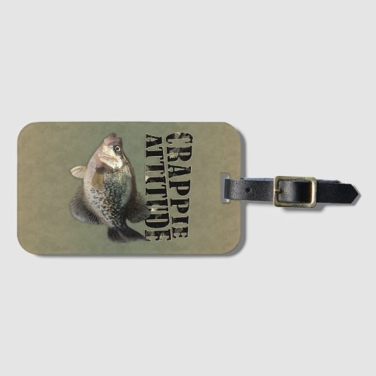 Crappie Attitude Bagagelabel (Voorkant (horizontaal))