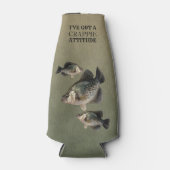 Crappie Attitude Funny Vist Flesjeskoeler (Voorkant)