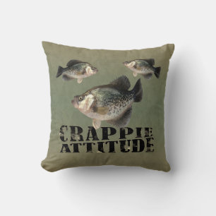 Crappie Attitude Funny Vist Kussen