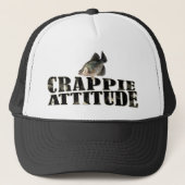 Crappie Attitude Funny Vist Trucker Pet (Voorkant)