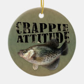 Crappie Attitude Keramisch Ornament (Voorkant)