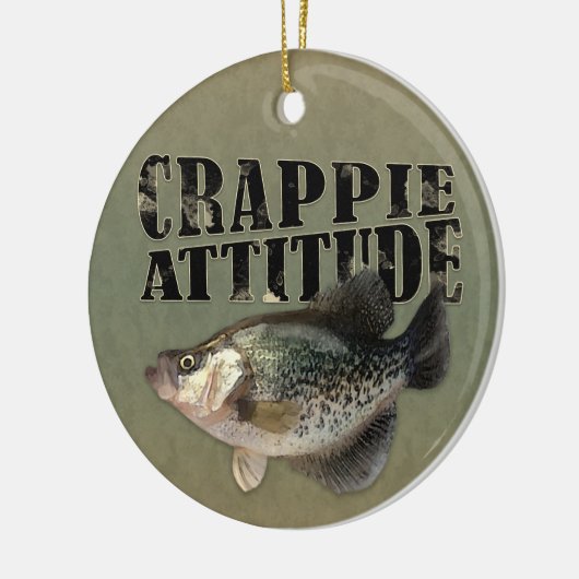 Crappie Attitude Keramisch Ornament (Links)