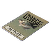 Crappie Attitude Vissen Notitieboek (Linkerzijde)