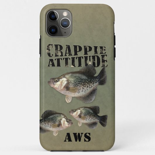 Crappie Attitude Visserij Case-Mate iPhone Hoesje (Achterkant)