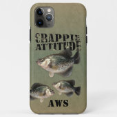 Crappie Attitude Vist Hoesje-Mate iPhone Case (Achterkant)