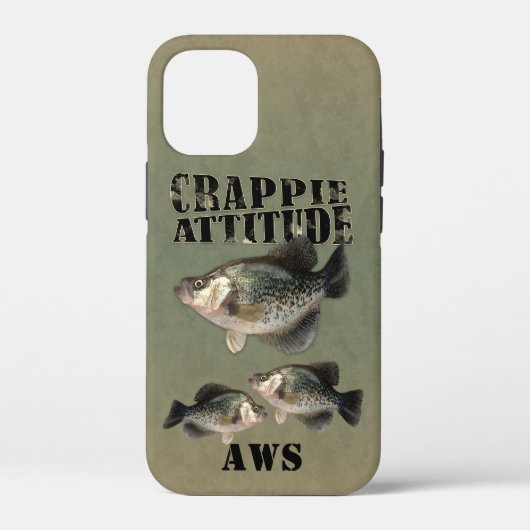 Crappie Attitude Vist Hoesje-Mate iPhone Case (Achterkant)