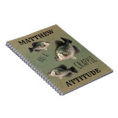 Crappie Attitude Vist Notitieboek (Rechterzijde)